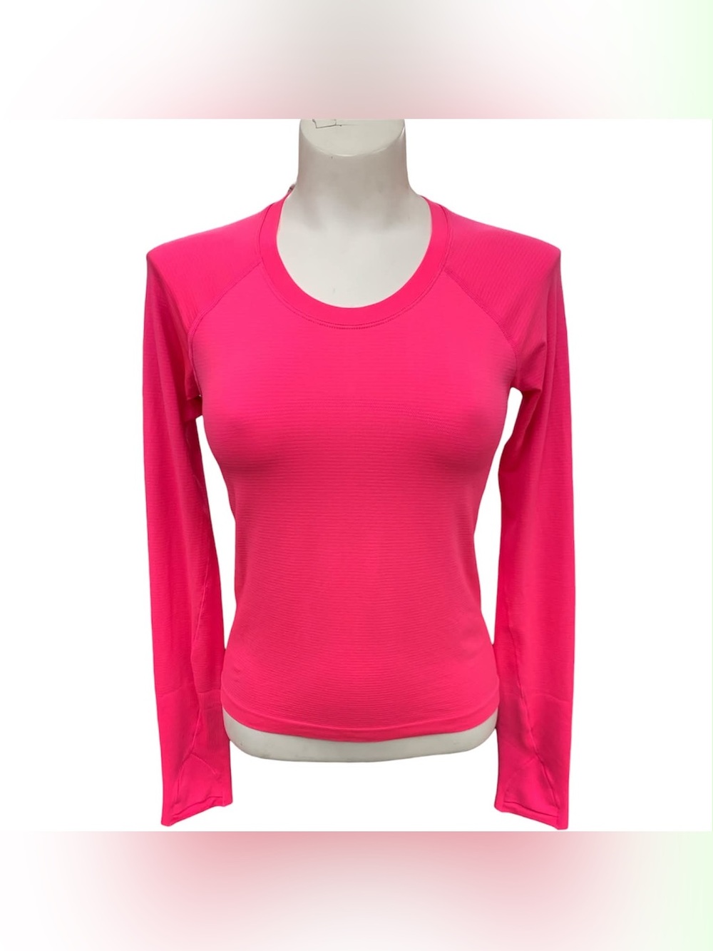 lululemon athletica Long-Sleeve Crew Top - Bright Pink Size S